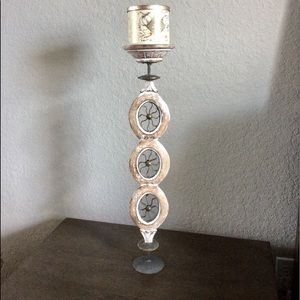 Candle Holder Wood & Metal